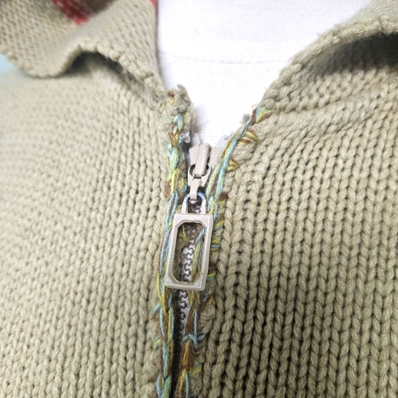 BDG Guaranteed Tough Vintage Zip Cardigan Sweater Hoodie Pockets Y2K Small - Picture 5 of 9